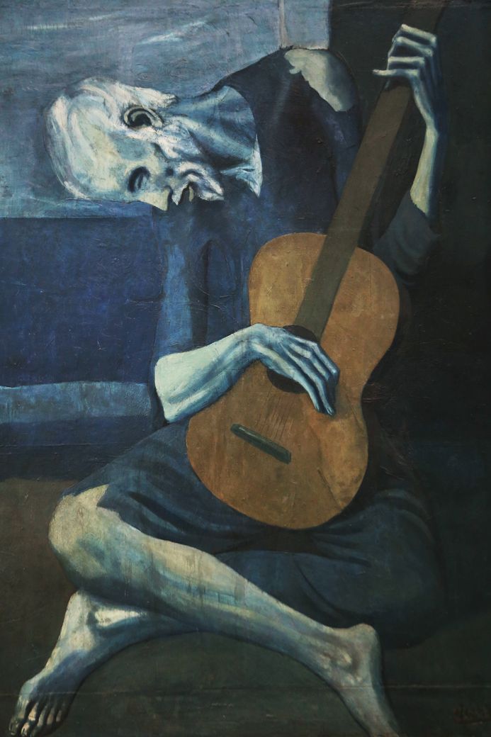 Old guitarist by Pablo Picasso