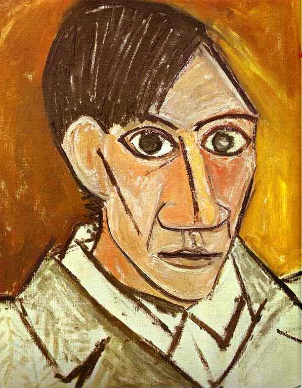 Pablo Picasso self portrait painting